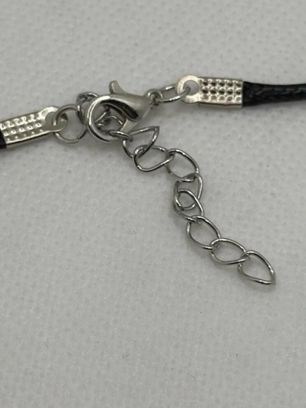 NWOT Skull with spider leg pendant with wax cord - goth, streetwear